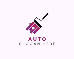 Commercial House Painter - Painting Paint Roller logo design