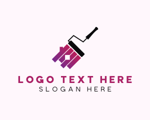 Paint Services - Painting Paint Roller logo design