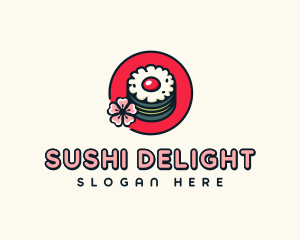 Japanese Maki Sushi logo design