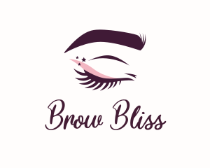 Starry Eyelash Brows logo design