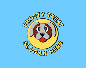 Cute Dog Cartoon logo design