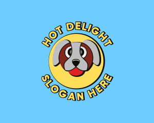 Cute Dog Cartoon logo design