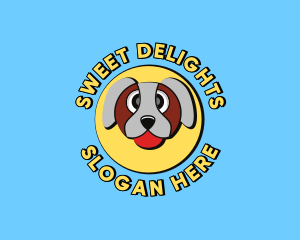 Treats - Cute Dog Cartoon logo design