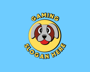 Pet Shop - Cute Dog Cartoon logo design