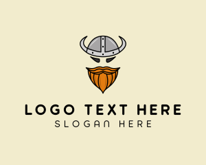 War - Viking Barbarian Warrior logo design