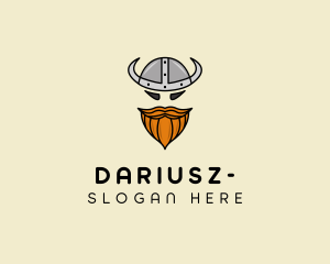 Helmet - Viking Barbarian Warrior logo design