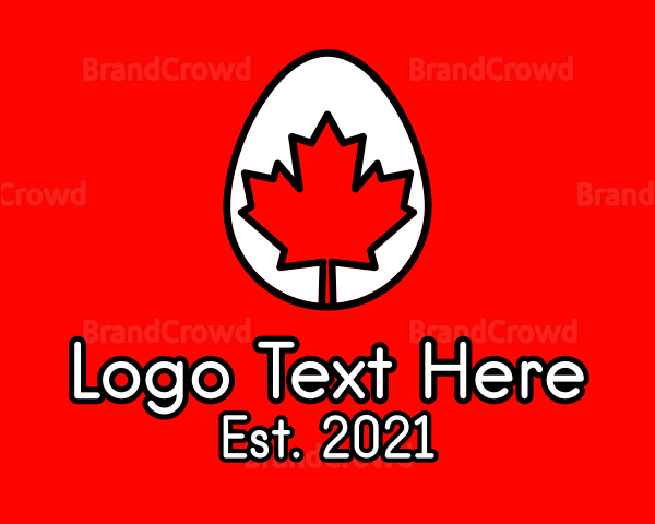 Maple Leaf Egg Logo