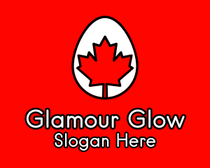 Maple Leaf Egg  Logo