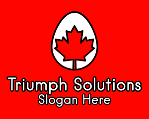 Maple Leaf Egg  Logo