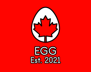 Maple Leaf Egg  logo design