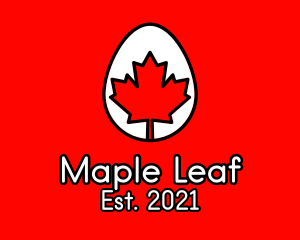 Maple Leaf Egg  logo design