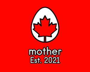 Country - Maple Leaf Egg logo design