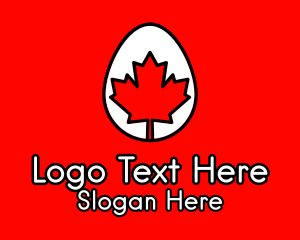 Maple Leaf Egg  Logo