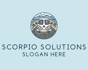 Hippie Trailer Van logo design