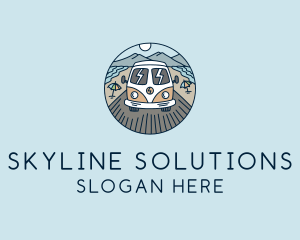 Hippie Trailer Van logo design