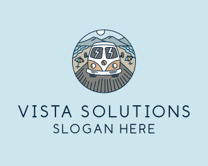 Hippie Trailer Van logo design