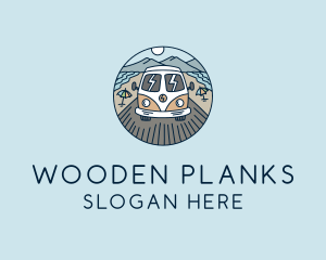 Hippie Trailer Van logo design