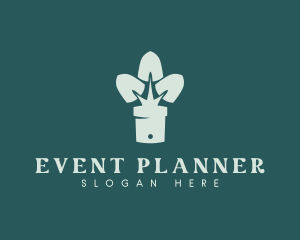 Plant Pot Shovel Logo