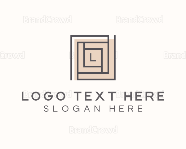 Tiling Interior Design Logo