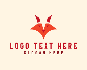 Forest Animal - Wild Fox Head logo design