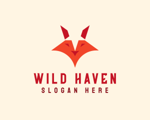 Wild Fox Head  logo design