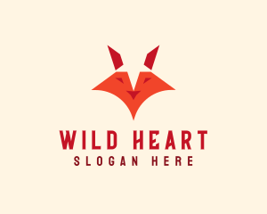 Wild Fox Head  logo design