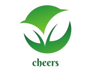 Green Two Leaf Logo