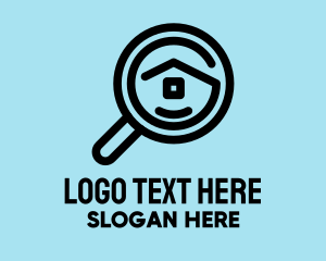 Magnifying - House Finder logo design