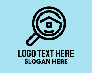 Magnifying Glass - House Finder logo design