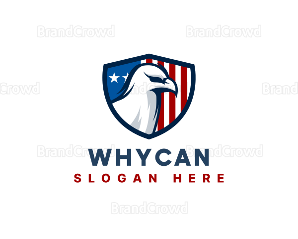 Eagle American Flag Logo