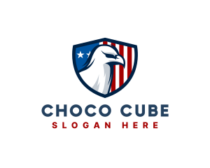 Election - Eagle American Flag logo design