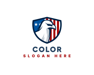 Stripes - Eagle American Flag logo design