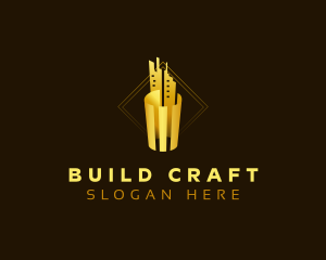 Luxury Skyscraper Building logo design