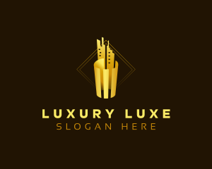 Luxury Skyscraper Building logo design