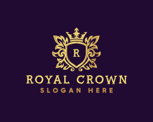 Luxury Crown Shield logo design