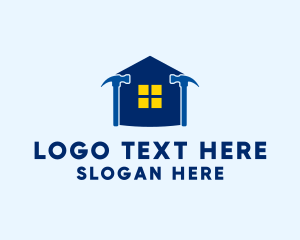 Roofing - Handyman Carpentry House logo design