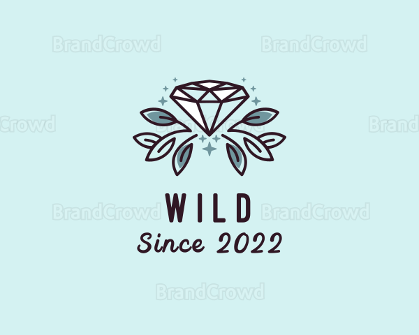 Natural Diamond Leaf Logo