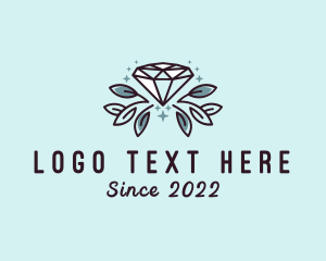 Natural Diamond Leaf logo design