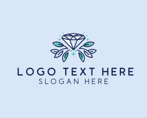 Natural Diamond Leaf logo design