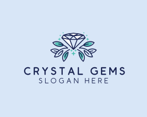 Natural Diamond Leaf logo design