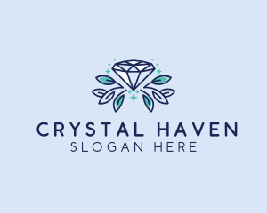 Natural Diamond Leaf logo design