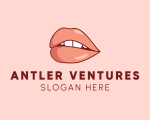 Sexy Nude Lips logo design