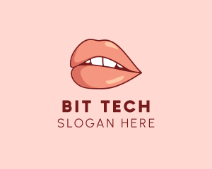 Sexy Nude Lips logo design