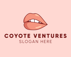 Sexy Nude Lips logo design