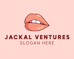 Sexy Nude Lips logo design