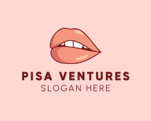 Sexy Nude Lips logo design