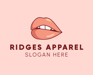 Sexy Nude Lips logo design