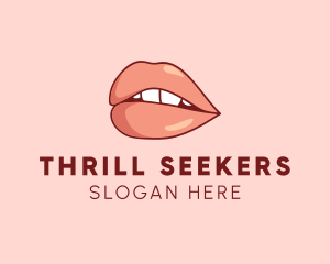 Sexy Nude Lips logo design