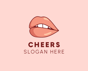 Esthetician - Sexy Nude Lips logo design