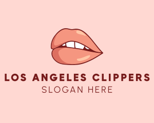 Sexy Nude Lips logo design